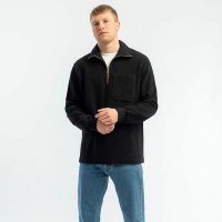 Rotholz Half-Zip Sweatshirt aus Bio-Baumwolle