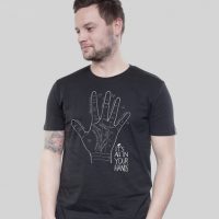 SILBERFISCHER Shirt Men Black „Hands“