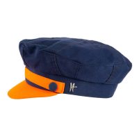 ReHats Berlin Sailor Cap „Käptn“ – dunkelblau-orange