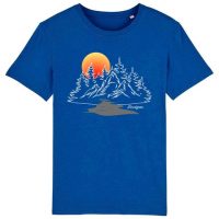 DüsselGreen Natur, Wandern, Sonnenuntergang, Wald Tshirt aus Bio Baumwolle