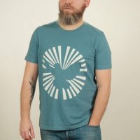 NATIVE SOULS T-Shirt Herren – Dove Sun – light blue