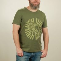NATIVE SOULS T-Shirt Herren – Lion Sun – green