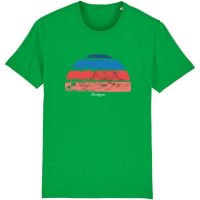 DüsselGreen Berglandschaft, Berge, Mountain, Natur Tshirt aus Bio Baumwolle