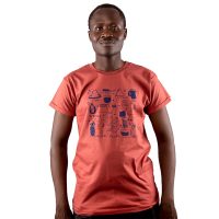 Kipepeo-Clothing Herren Print T-Shirt aus Bio-Baumwolle JIKONI. Handmade in Kenya