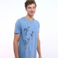 Spangeltangel T-Shirt „Bouldern“, Herren, Klettern, bedruckt, Siebdruck, Bio-Baumwolle