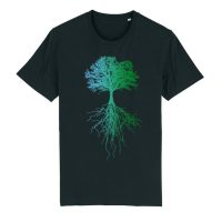 roots of compassion Baum T-Shirt bio & fair & vegan – gerader Schnitt – Wurzeln, Natur