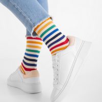 Natural Vibes Bunte Socken GOTS |Herren Damen Socken | Stripes