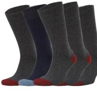 Opi & Max 9er Set Contrast Heel and Toe Office Biobaumwolle Socken