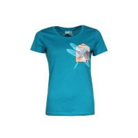 FÄDD Damen T-Shirt Rundhals aus Bio-Baumwolle „Drachenfliege BT“ Blau