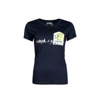 FÄDD Damen T-Shirt Rundhals aus Bio-Baumwolle „KiWo 2021 BT“ Navy Blau
