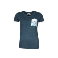 FÄDD Damen T-Shirt Rundhals aus Bio-Baumwolle „Octomuschi 2.0 BT“ Blau