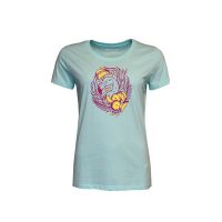 Damen T-Shirt Rundhals aus Bio-Baumwolle „Flamone“ Blau von Fädd