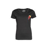 Damen T-Shirt Rundhals aus Bio-Baumwolle „Fäddii die Mare“ Grau