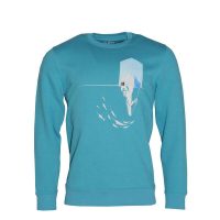 FÄDD Herren Sweatshirt Pullover aus Bio-Baumwolle „1,5 Grad BT“ Blau
