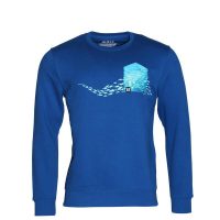 FÄDD Herren Sweatshirt Pullover aus Bio-Baumwolle „Schwarm BT“ Blau