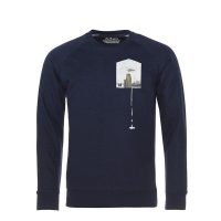 FÄDD Herren Sweatshirt Pullover aus Bio-Baumwolle „Glücksschiss BT“ Blau