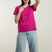 Rifò – Circular Fashion Made in Italy Recyceltes T-Shirt für Frauen aus Baumwolle Franca