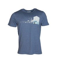 FÄDD Herren T-Shirt Rundhals aus Bio-Baumwolle „Fischernteboot“
