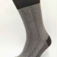 BLS Organic 3er Pack GOTS zertifiziert 98 % Bio-Baumwolle Zickzack-Muster Herren Socken