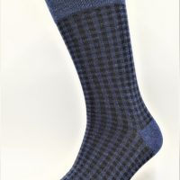 BLS Organic 3er Pack GOTS zertifiziert 98 % Bio-Baumwolle Quadrat Design Socken