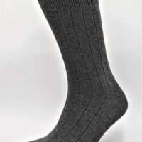 BLS Organic 4er Pack GOTS zertifiziert 98 % Bio-Baumwolle Rippe gemustert Herren Socken