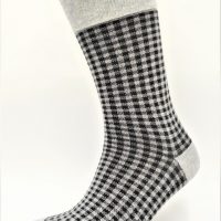 BLS Organic 3er Pack GOTS zertifiziert 98 % Bio-Baumwolle Quadrat Design Socken