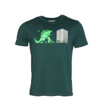Herren T-Shirt Rundhals aus Bio-Baumwolle „Kaiju BT“ Grün von Fädd