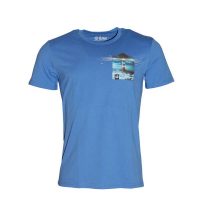 FÄDD Herren T-Shirt Rundhals aus Bio-Baumwolle „Teuchtlurm BT“ Blau