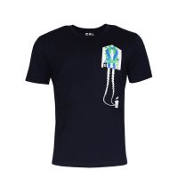 FÄDD Herren T-Shirt Rundhals aus Bio-Baumwolle „KiWO 2020 BT“ Navy Blau