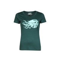 FÄDD Damen T-Shirt Rundhals aus Bio-Baumwolle „Nautilust“ Grün