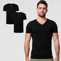 SKOT Fashion Nachhaltige T-Shirt 2-pack / Herren / V-neck / Weiß oder Schwarz