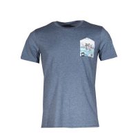FÄDD Herren T-Shirt Rundhals aus Bio-Baumwolle „Octomuschi 2.0 BT“ Blau
