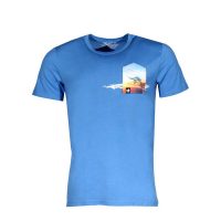 FÄDD Herren T-Shirt Rundhals aus Bio-Baumwolle „Opa Schildi BT“ Blau