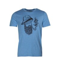 FÄDD Herren T-Shirt Rundhals aus Bio-Baumwolle „Der Unsichtbare“ Blau