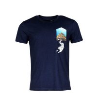 FÄDD Herren T-Shirt Rundhals aus Bio-Baumwolle „Frässfläsch BT“ Schwarzblau