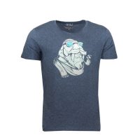 FÄDD Herren T-Shirt Rundhals aus Bio-Baumwolle „Schalross“ Blau