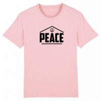 DüsselGreen „House of Peace“ Print T-Shirt aus Bio Baumwolle