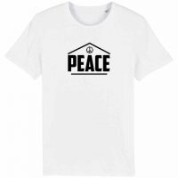 DüsselGreen „House of Peace“ Print T-Shirt aus Bio Baumwolle