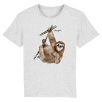 DüsselGreen Faultier, Sloth, Cute, Knuddelig Tshirt aus Bio Baumwolle