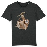 DüsselGreen Faultier, Sloth, Cute, Knuddelig Tshirt aus Bio Baumwolle