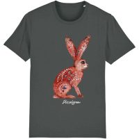 DüsselGreen Hase, Kaninchen, Cute, Knuddelig, Boho Tshirt aus Bio Baumwolle