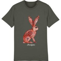 DüsselGreen Hase, Kaninchen, Cute, Knuddelig, Boho Tshirt aus Bio Baumwolle