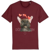 DüsselGreen Frenchie, Hund, Dog, Liebe Tshirt aus Bio Baumwolle