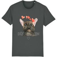 DüsselGreen Frenchie, Hund, Dog, Liebe Tshirt aus Bio Baumwolle