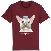 DüsselGreen Frenchie, Hunde, Prinzessin, Krone Tshirt aus Bio Baumwolle