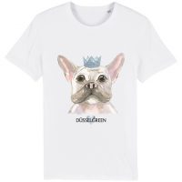 DüsselGreen Frenchie, Hunde, Prinzessin, Krone Tshirt aus Bio Baumwolle