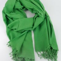 Green Size Handgewebtes Tuch aus Indien in Grün
