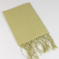 Green Size Handgewebtes Tuch aus Indien 60x160cm, Einfarbig Pastel
