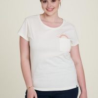TRANQUILLO Jersey T-Shirt mit Print in verschiedenen Farben GOTS Bio-Baumwolle (S23C51)