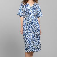 Kleid Bornholm Zebra Blau